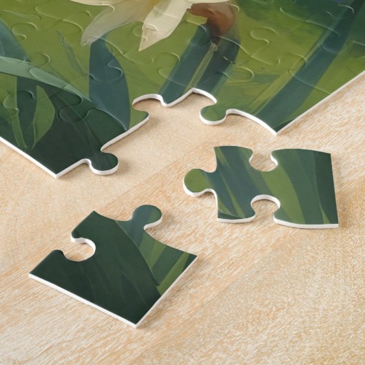 Shetland Sheepdog Spring Bloemen Schilderen Legpuzzel (Zijkant)