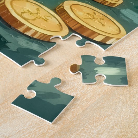 Shetland Sheepdog St Patrick’s Day Lucky Dog Legpuzzel (Zijkant)