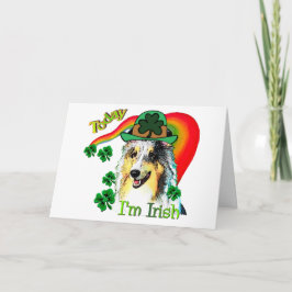 Shetland Sheepdog St Patricks Kaart