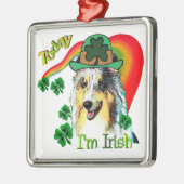 Shetland Sheepdog St Patricks Metalen Ornament (Links)