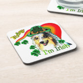 Shetland Sheepdog St Patricks Onderzetter (Linkerzijde)