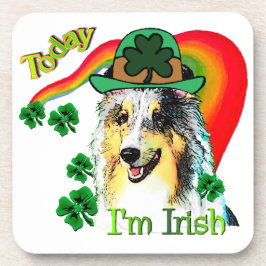 Shetland Sheepdog St Patricks Onderzetter