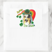 Shetland Sheepdog St Patricks Rechthoekige Sticker (Tas)