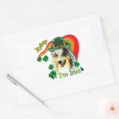 Shetland Sheepdog St Patricks Rechthoekige Sticker (Envelop)