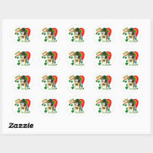 Shetland Sheepdog St Patricks Ronde Sticker (Vel)