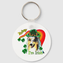 Shetland Sheepdog St Patricks Sleutelhanger