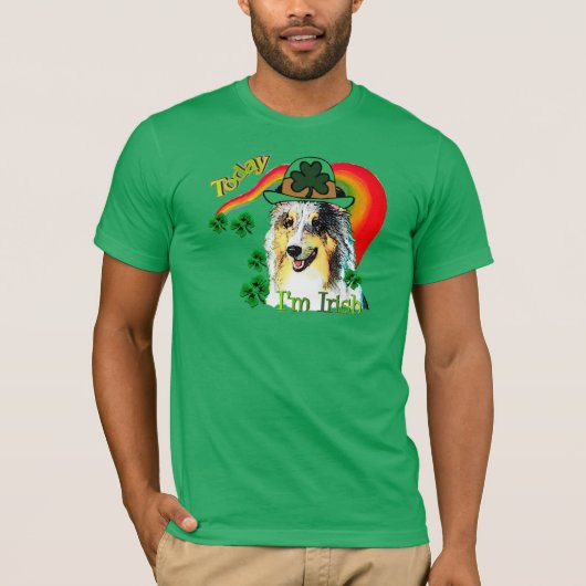 Shetland Sheepdog St Patricks T-shirt (Voorkant)