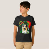 Shetland Sheepdog St Patricks T-shirt (Voorkant volledig)