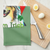 Shetland Sheepdog St Patricks Theedoek (Quarter Fold)