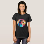 Shetland Sheepdog Synthwave 80s Retrowave Aestheti T-shirt (Voorkant volledig)