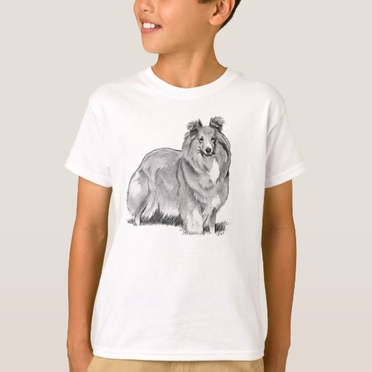 Shetland Sheepdog T-shirt (Voorkant)
