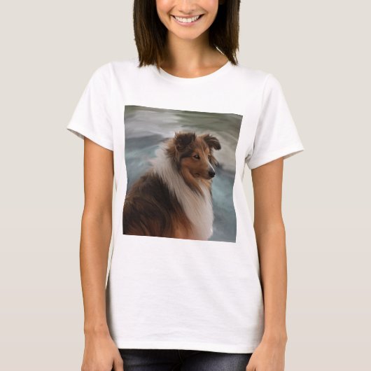 Shetland Sheepdog T-shirt (Voorkant)