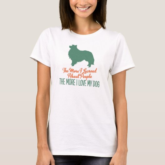 Shetland Sheepdog T-shirt (Voorkant)