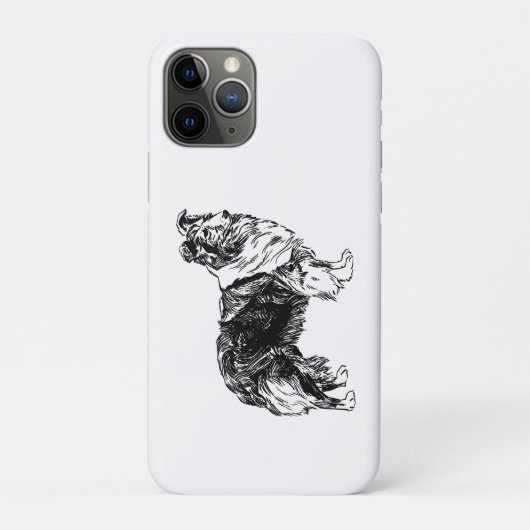 Shetland Sheepdog Tekening Case-Mate iPhone Case (Achterkant)