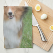 Shetland Sheepdog Theedoek (Quarter Fold)