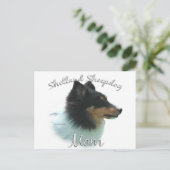 Shetland Sheepdog (tri) Mam 2 Briefkaart (Staand voorkant)