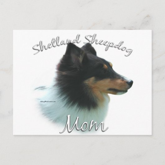 Shetland Sheepdog (tri) Mam 2 Briefkaart (Voorkant)