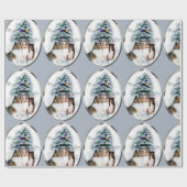Shetland Sheepdog Trio Kerstmis Cadeaupapier (Vlak)