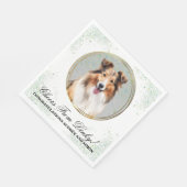 Shetland Sheepdog Trouwservetten Met Honden Foto Servet (Hoek)