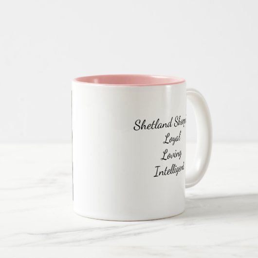 Shetland Sheepdog Two-Tone COFFEE MOK (Voorkant rechts)
