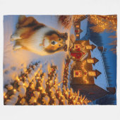 Shetland Sheepdog Vakantie  Fleece Deken (Voorkant (Horizontaal))