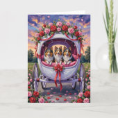 Shetland Sheepdog Valentine's Day Kaart (Voorkant)