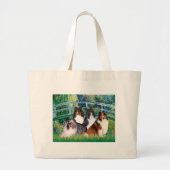 Shetland Sheepdog (vier) - Bridge Grote Tote Bag (Voorkant)