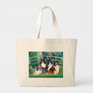 Shetland Sheepdog (vier) - Bridge Grote Tote Bag