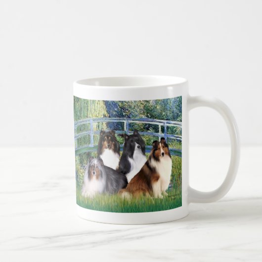 Shetland Sheepdog (vier) - Brug Koffiemok (Rechts)