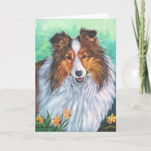 Shetland Sheepdog Wenskaarten Kaart (Voorkant)