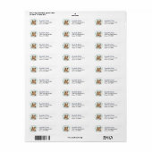 Shetland Sheepdog Wreatre Return Address Label (Full Sheet)