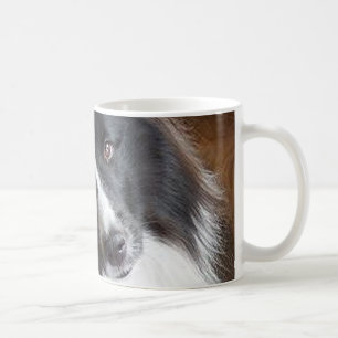 shetland sheepdog zwart - wit koffiemok
