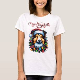 Shetland Sheepdogs Dog Christmas Pet Xmas T-shirt