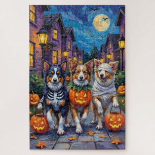 Shetland Sheepdogs in Halloween-kostuums Legpuzzel