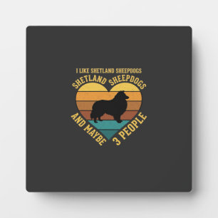 Shetland Sheepdogs Retro Hart Hondenliefhebber Fotoplaat