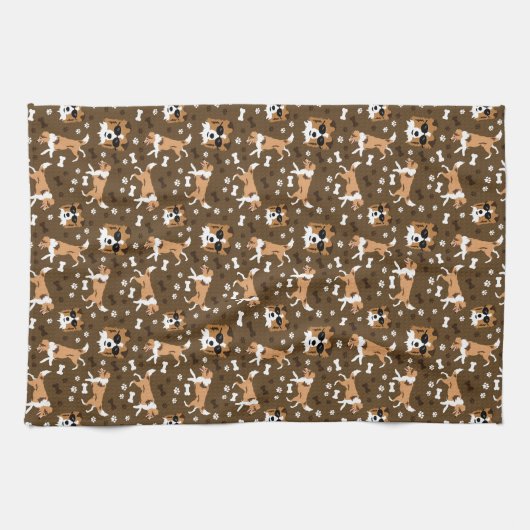 Shetland Sheepdogs Sheltie Brown Kitchen Towel Theedoek (Horizontaal)