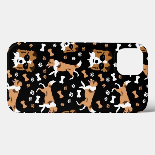 Shetland Sheepdogs Shelties Cute Dog Pattern Hoesj Case-Mate iPhone Case (Achterkant (horizontaal))
