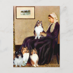 Shetland Sheepdogs (vier) - Whistlers Moeder Briefkaart