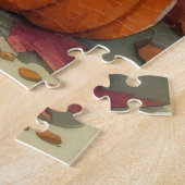Shetland Shepperd Herfstbladeren Thanksgiving Kuns Legpuzzel (Zijkant)