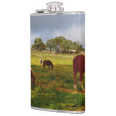 Shetlandeigendom en kastanje, heupkolf heupfles (Links)