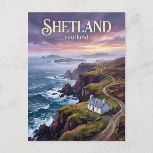 Shetlandeilanden Schotland Briefkaart (Voorkant)