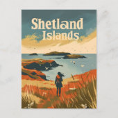 Shetlandeilanden Schotland Briefkaart (Voorkant)