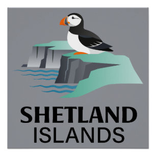 Shetlandeilanden Schotland Verenigd Koninkrijk Perfect Poster