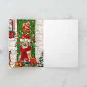 Shetlandershond Kerst  Kaart (Binnen)