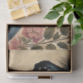 Shetlandpony, Vintage Bloemen, Decoupage Tissuepapier (Geschenk)