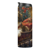 Shetlandse Tzu Kerst Feestelijke Periode Thermosbeker (Geroteerd rechts)