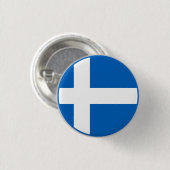 Shetlandse vlag ronde button 3,2 cm (Voorkant /achterkant)