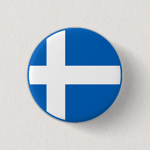 Shetlandse vlag ronde button 3,2 cm