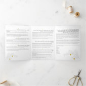 Sheva Brachos ~ 7 Joodse huwelijkszegeningen Drieluik Aankondiging (Binnen)