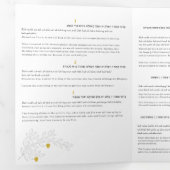 Sheva Brachos ~ 7 Joodse huwelijkszegeningen Drieluik Aankondiging (Binnenzijde eerst)